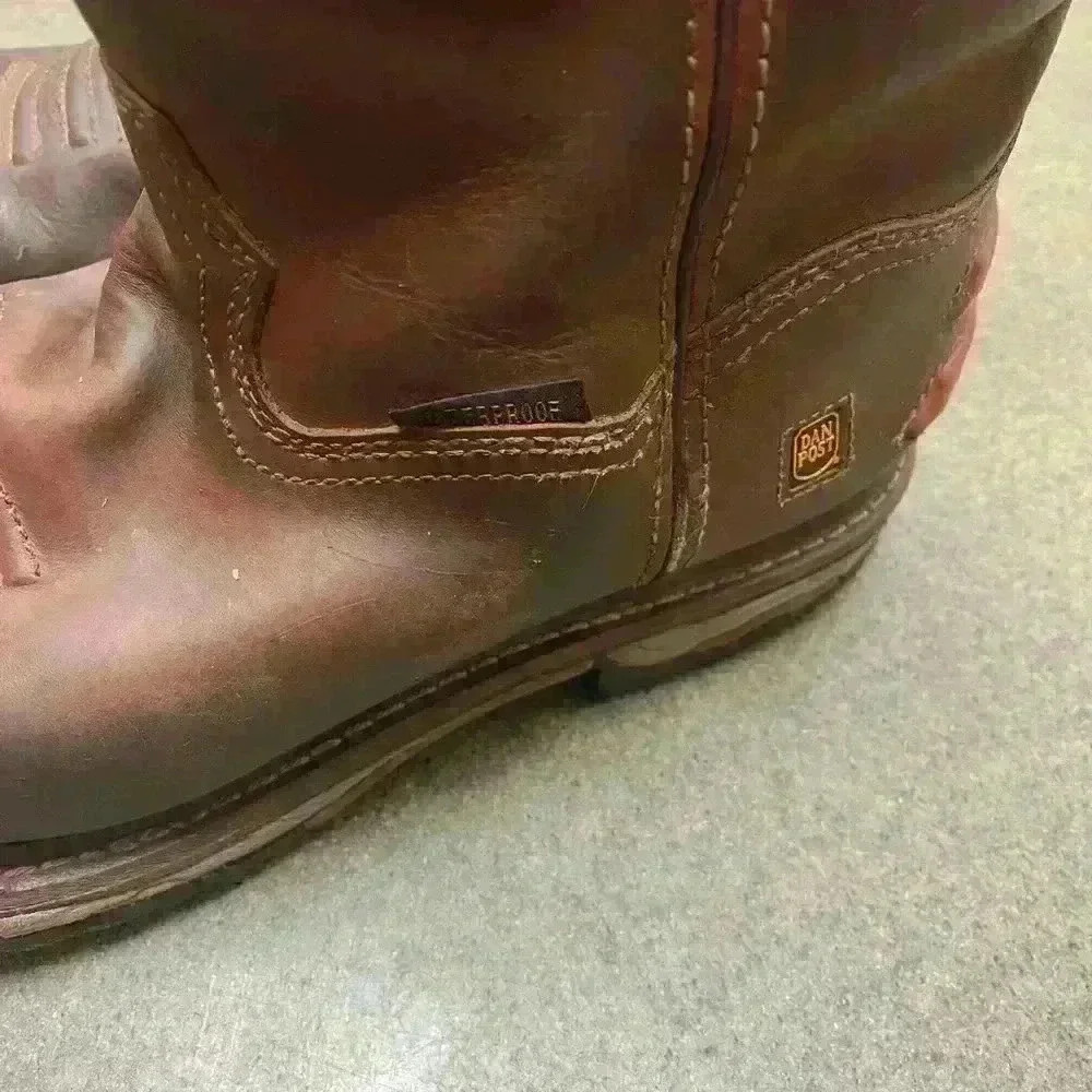 Dan Post 69512 Journeyman Safety Work boots, waterproof Sz 10M - Picture 7 of 10